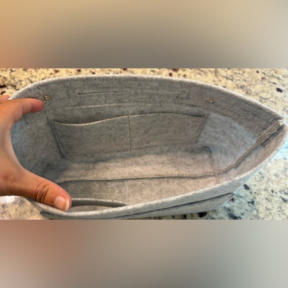 Bluish gray thick felt bag organizer - brand new - Picture 5 of 5